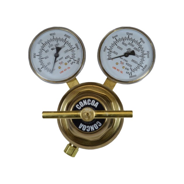 REGULADOR PARA LÍNEA DE OXÍGENO CON DOS MANÓMETROS